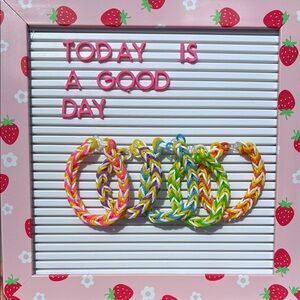 Set of 5 Fishtail Bracelets & Ring Handmade by Sonia Colorful Kids' Jewelry Fun